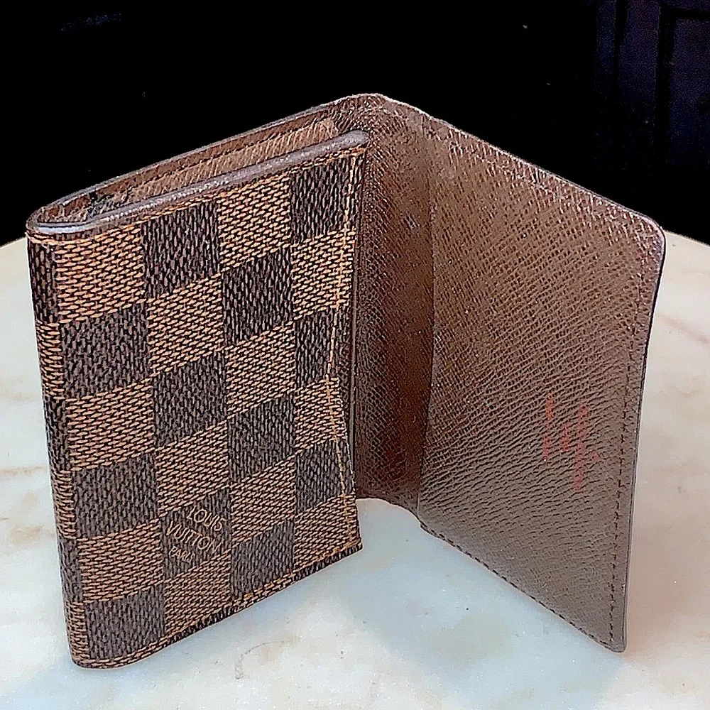 LOUIS VUITTON DAMIER EBENE ENVELOPE CARD HOLDER